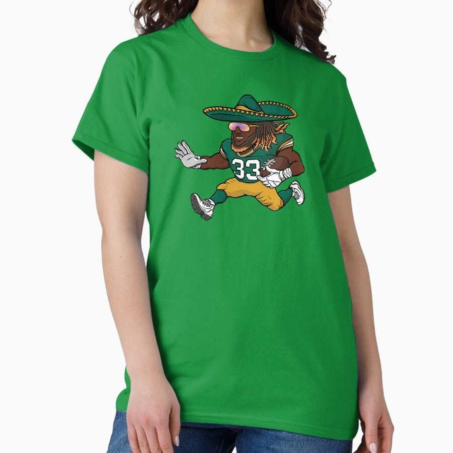 Aaron Jones Green Bay Packers Sombrero Classic T-Shirt