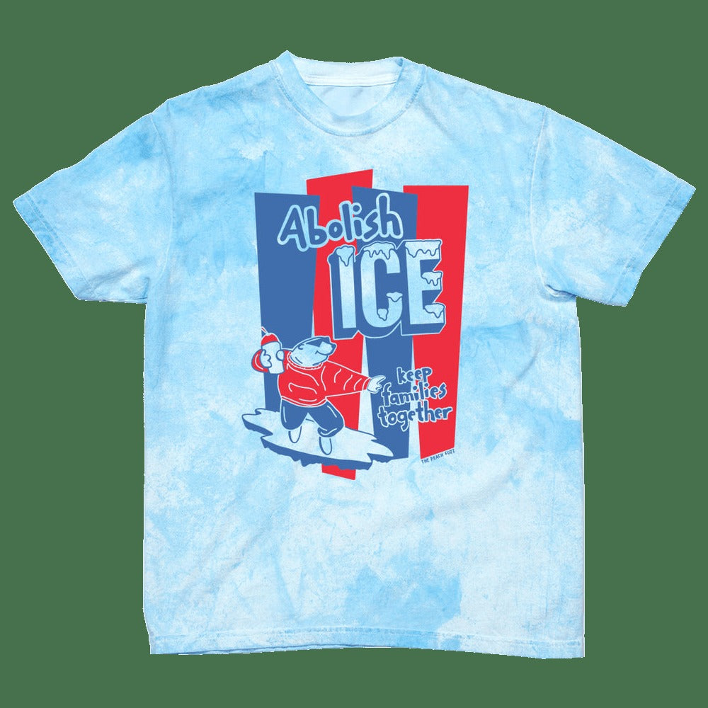 Abolish Ice Shirt Blue Tie Dye T-Shirt Game Lovers Gifts For Husband