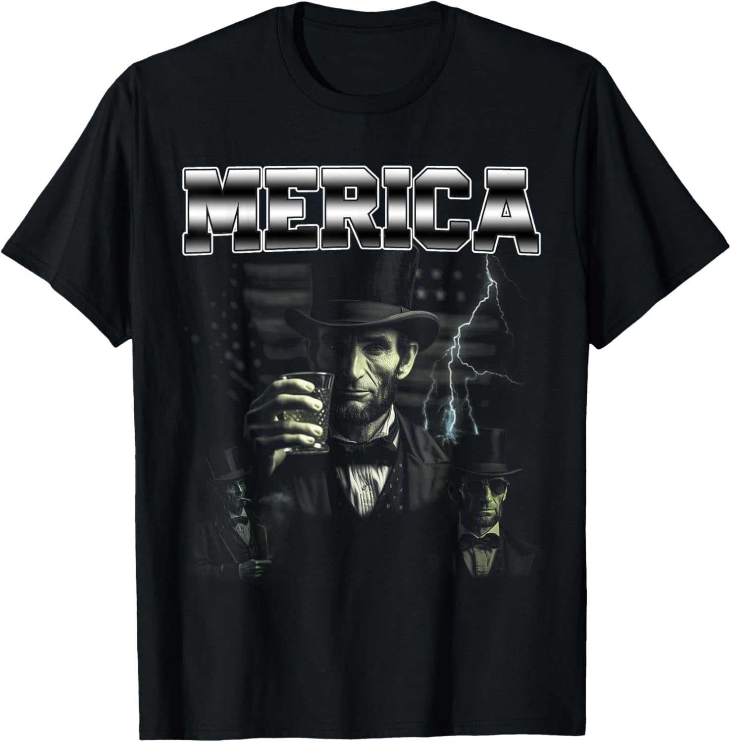 Abraham Lincoln Shirt 4th of July Funny Hip Hop Rapper