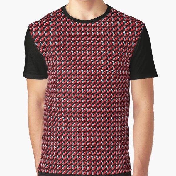Abstract 3d Soccer Seamless Patterns Graphic T-Shirt
