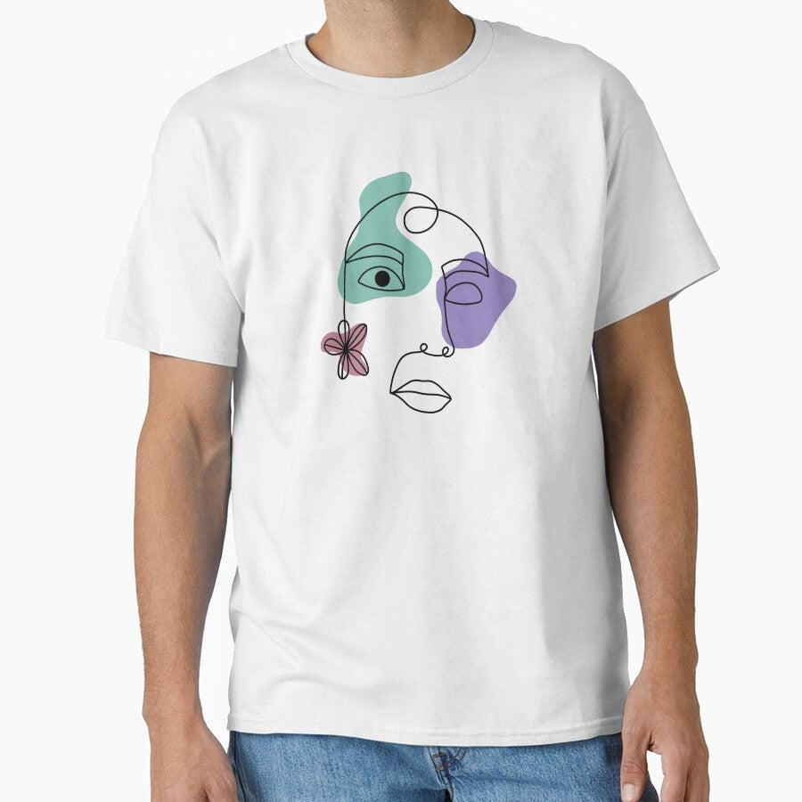 Abstract Neutral Face Classic T Shirt