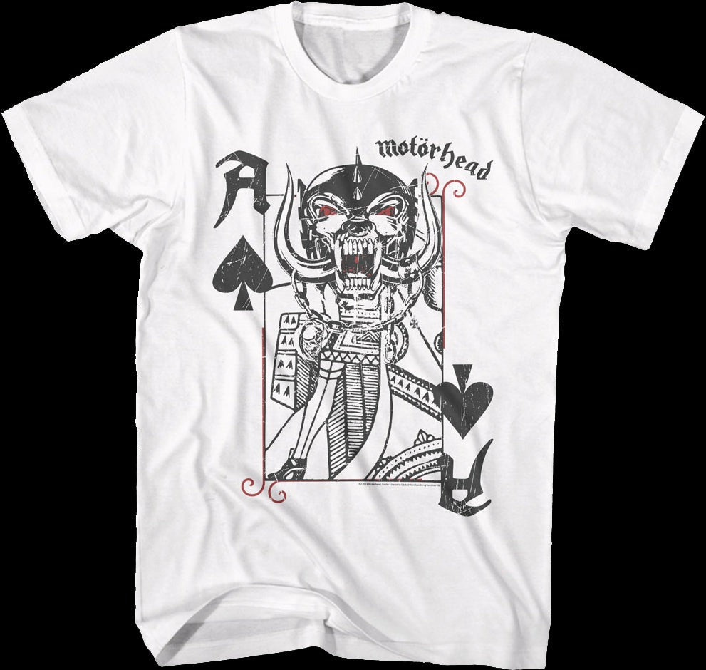 Ace Of Spades Playing Card Motorhead T-Shirt