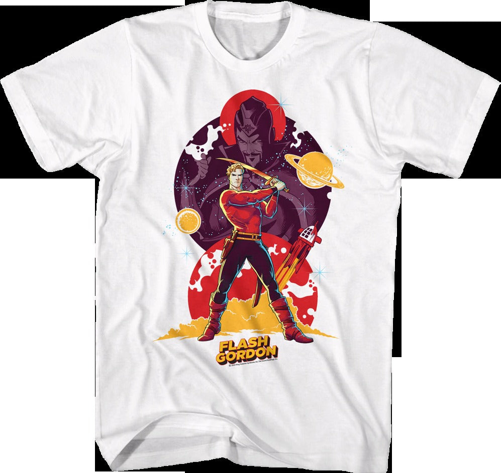 Action Collage Flash Gordon T-Shirt
