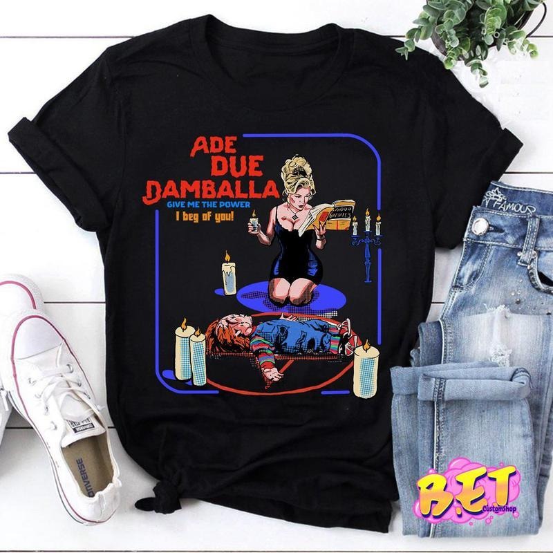 Ade Due Damballa Bride Of Chucky Essential Comfort Colors Shirt, Chucky Shirt, Bride Of Chucky Shirt, Horrowww Character Shirt Crewneck Cotton