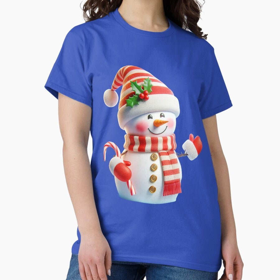 Adorable Cute Snowman Classic T Shirt