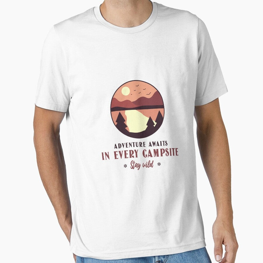Adventure Awaits In Every Campsite Camp Essential T Shirt