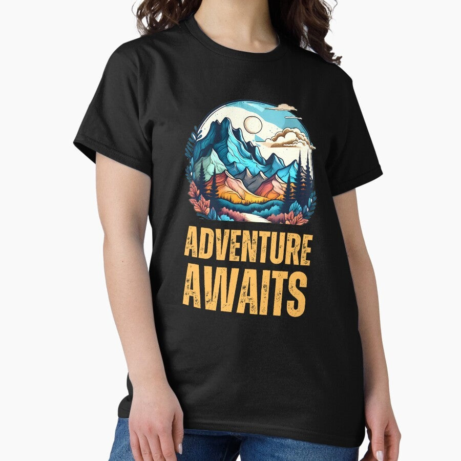Adventure Awaits Inspirational Classic T Shirt
