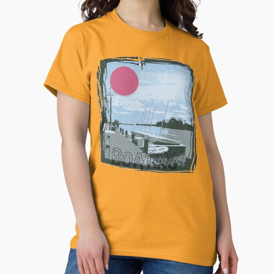 Adventure Awaits On Open Waters Classic T Shirt