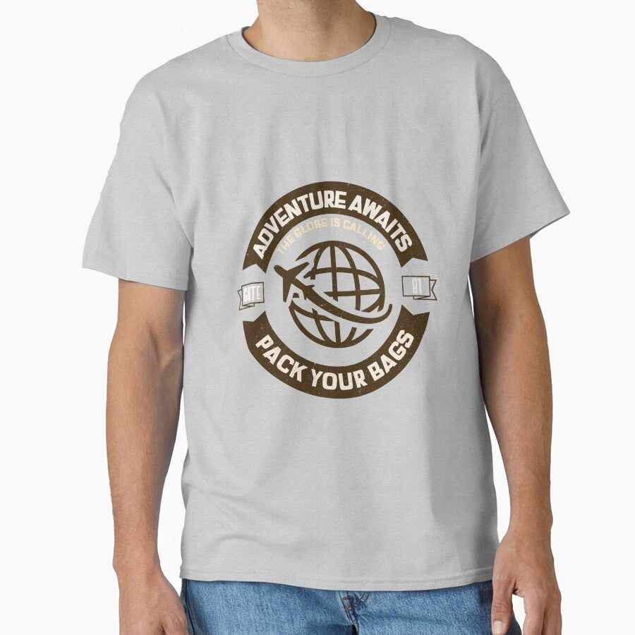 Adventure Awaits Pack Your Bags T Shirt Classic T Shirt
