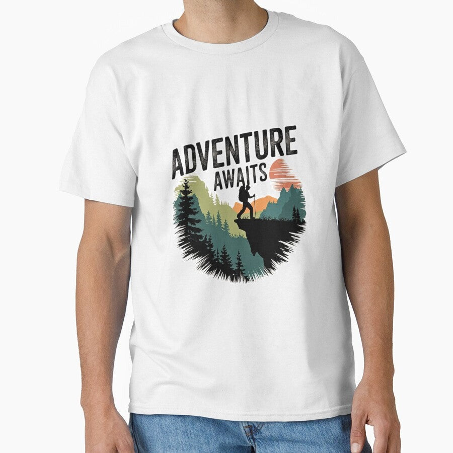 Adventure Awaits Travel Enthusiast Apparel Classic T Shirt