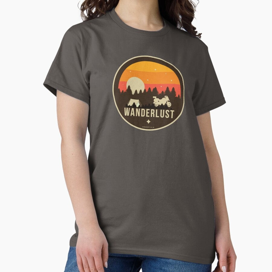 Adventure Bike Rider Sticker T Shirt 02 Classic T Shirt