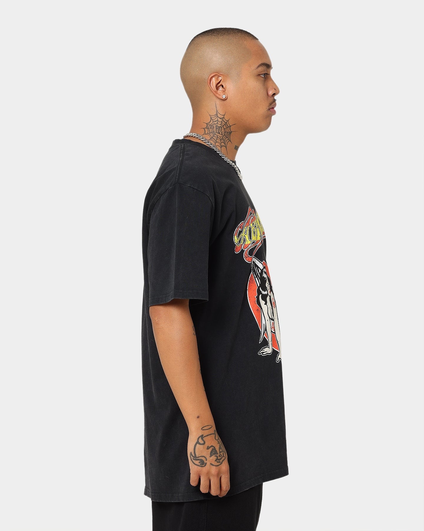 Aerosmith Angel Heart Vintage T-Shirt Washed Black