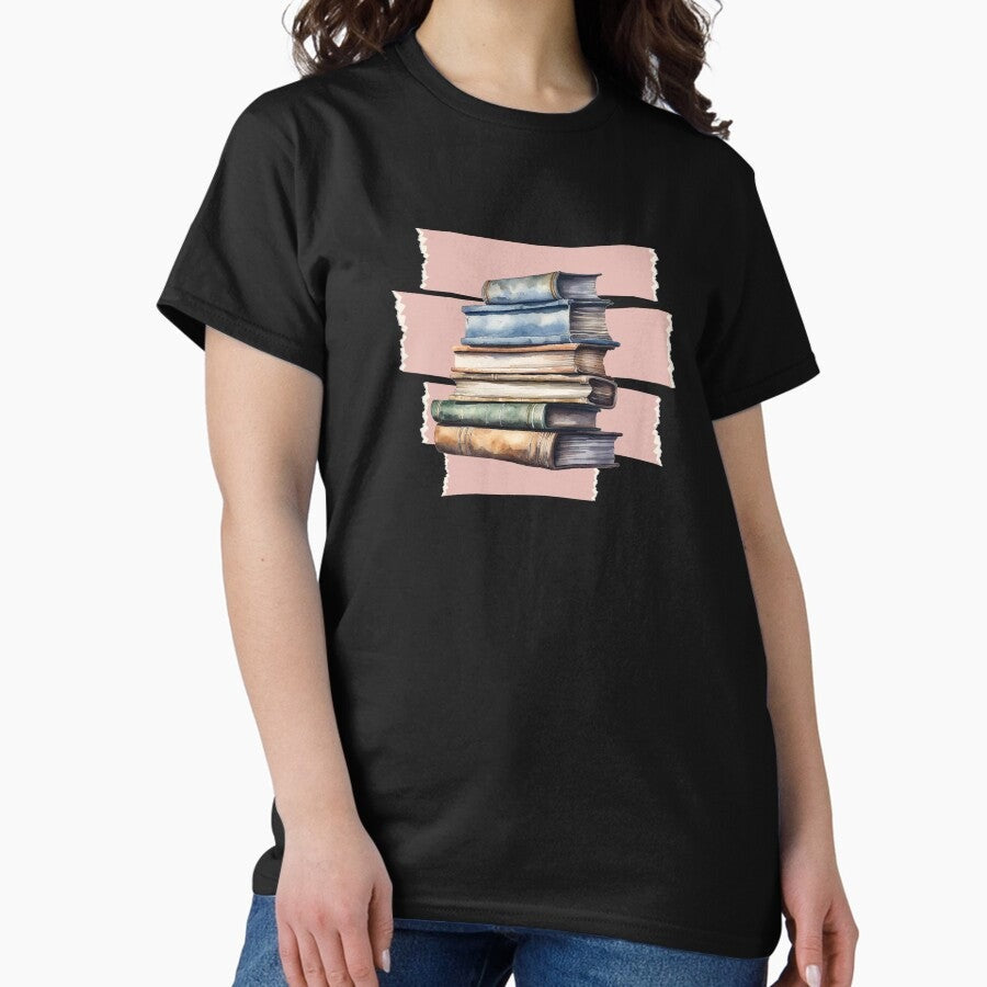 Aesthetic Book Vintage Library Classic T Shirt