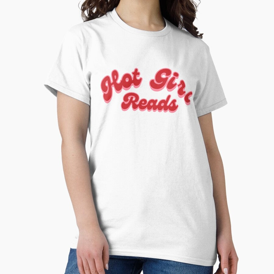 Aesthetic Hot Girl Reads Classic T Shirt