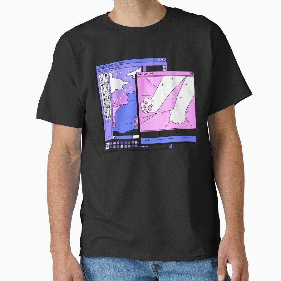 Aesthetic Kitty Paw Beans Classic T Shirt