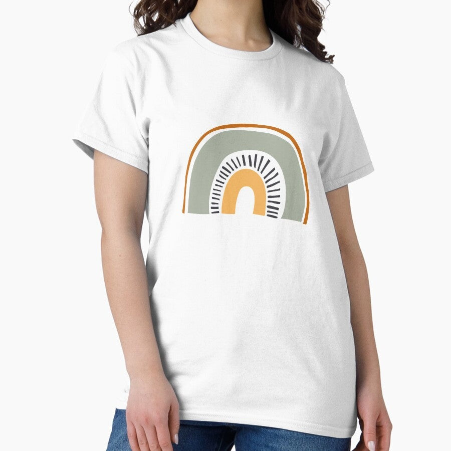 Aesthetic Neutral Rainbow Classic T Shirt