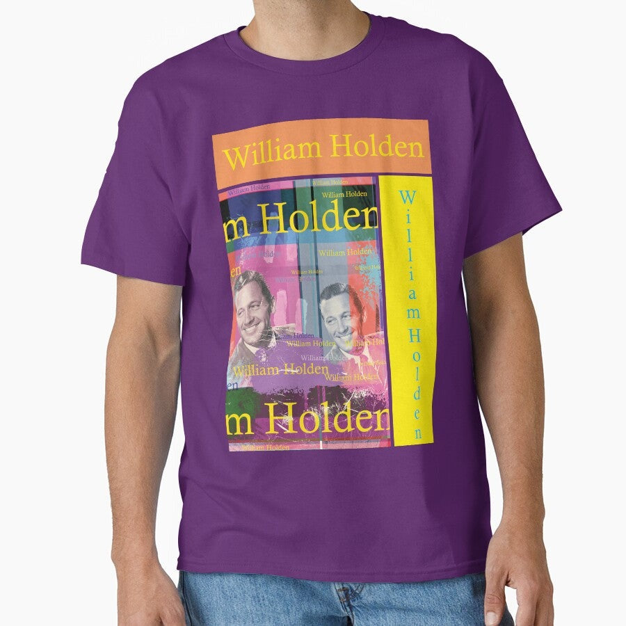 Aesthetic Portrait American Actor William Holden Classic T Shirt