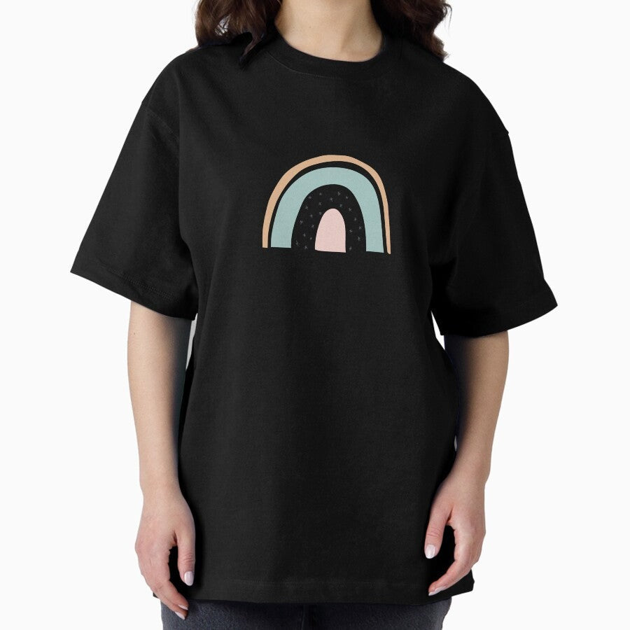 Aesthetic Rainbow Oversized T Shirt