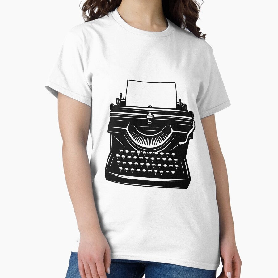 Aesthetic Retro Typewriter Classic T Shirt
