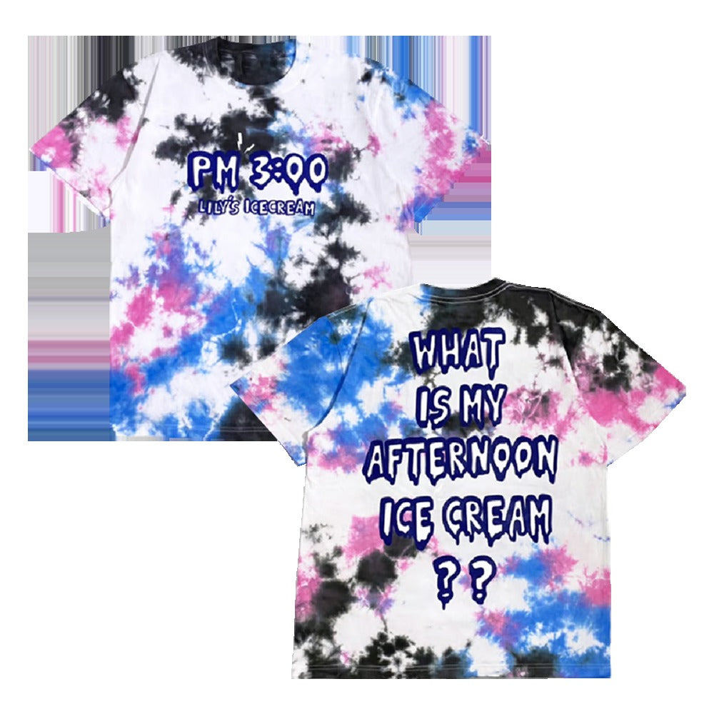 Afternoon Ice Cream Tropical Tie Dye T-Shirt Lily's Ice Cream Merch Gift For Friends