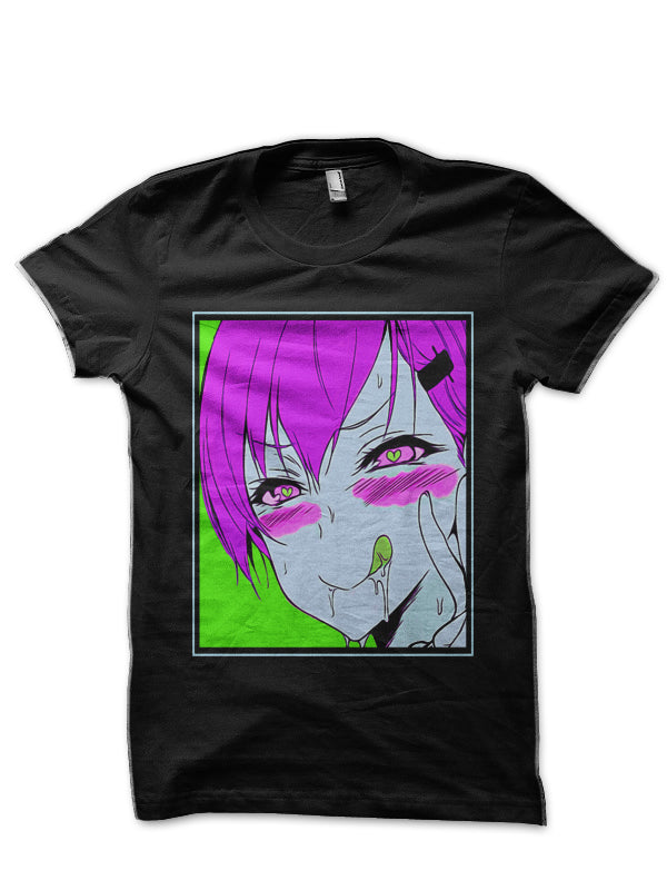Ahegao Heart Eye Pop Art T-Shirt