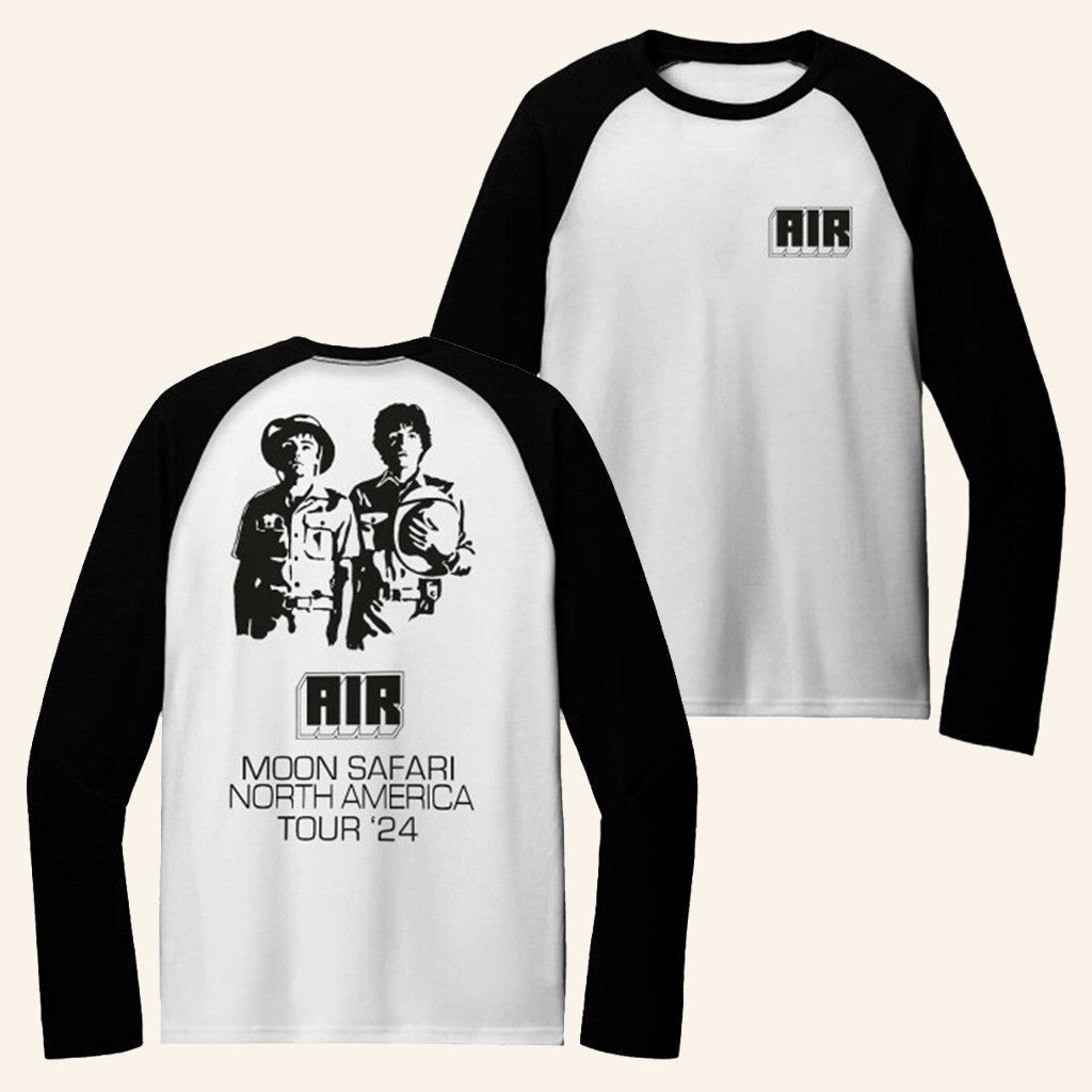 Air Merch Air North America Tour Raglan Shirt Gifts For Friends