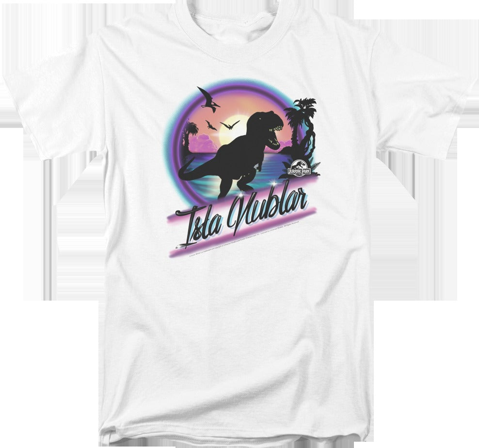 Airbrush Isla Nublar Jurassic Park T-Shirt