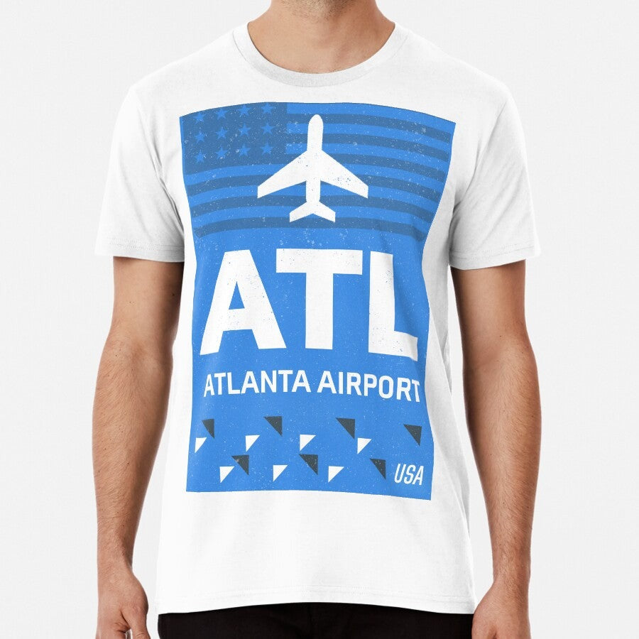 Airport Code Sticker Premium T Shirt
