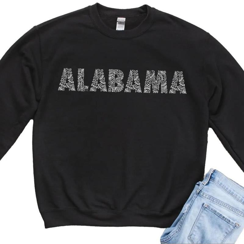 Alabama Crewneck Sweatshirt, Alabama Sweatshirt Gifts for Alabama Fans -Unisex Cotton Classic Fabric