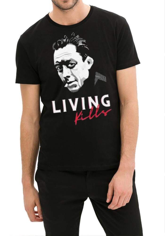 Albert Camus Living Kills T-Shirt