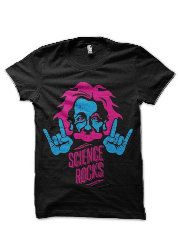 Albert Einstein Black T-Shirt Style003