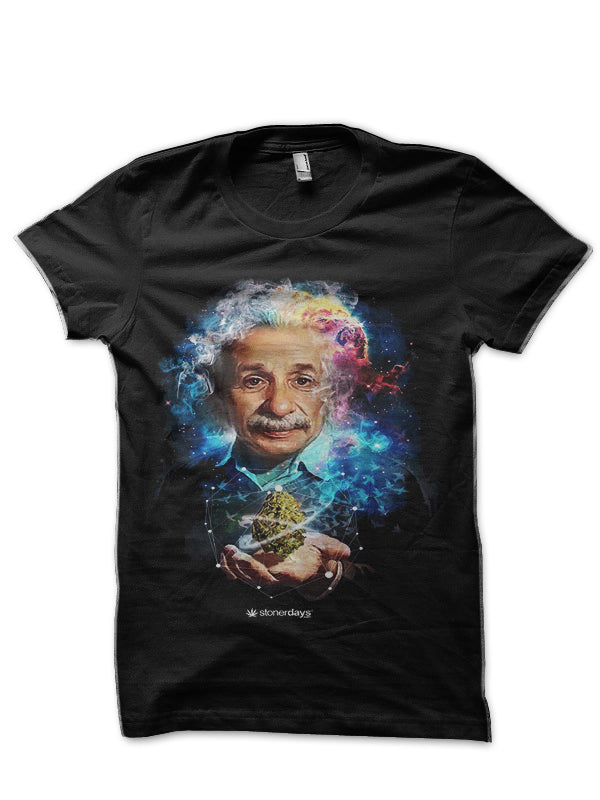 Albert Einstein Black T-Shirt Style002