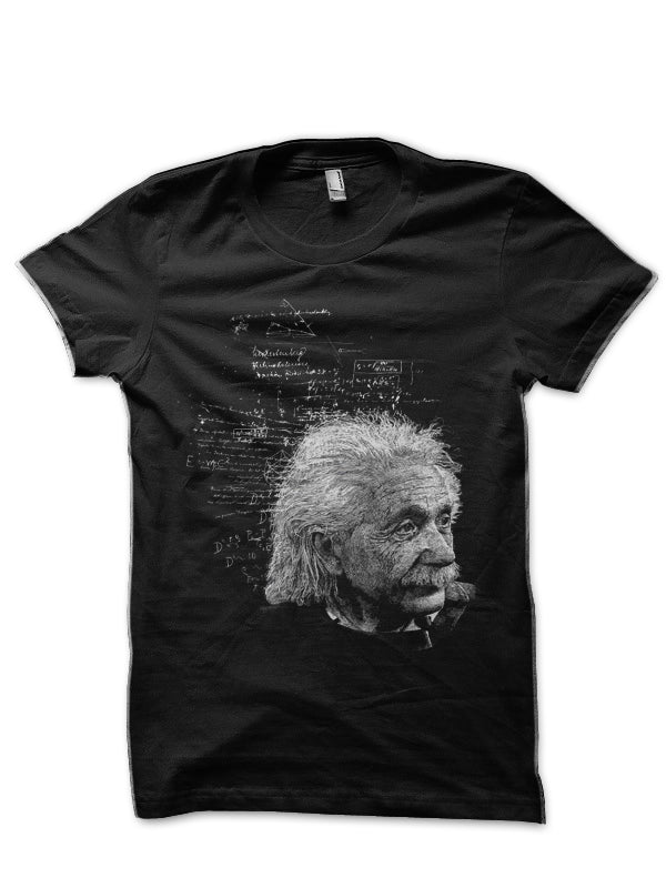 Albert Einstein Black T-Shirt Style005