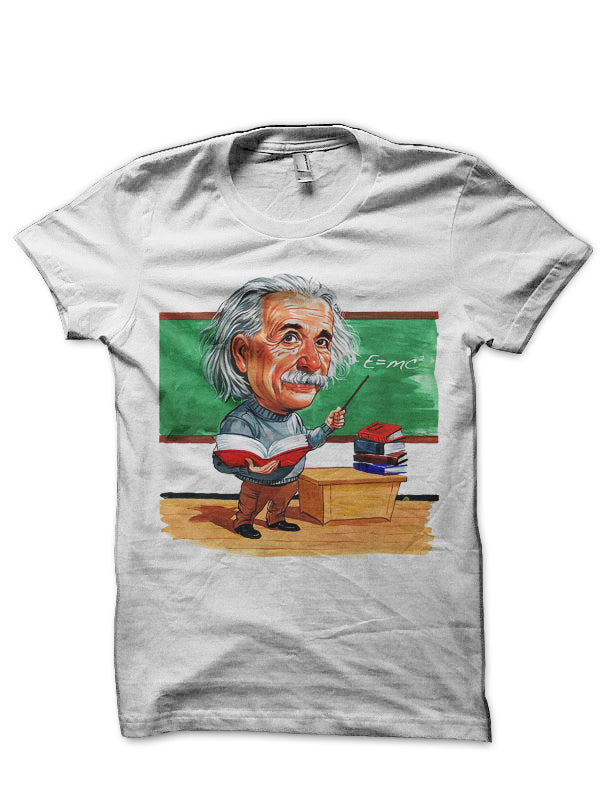Albert Einstein White  T-Shirt