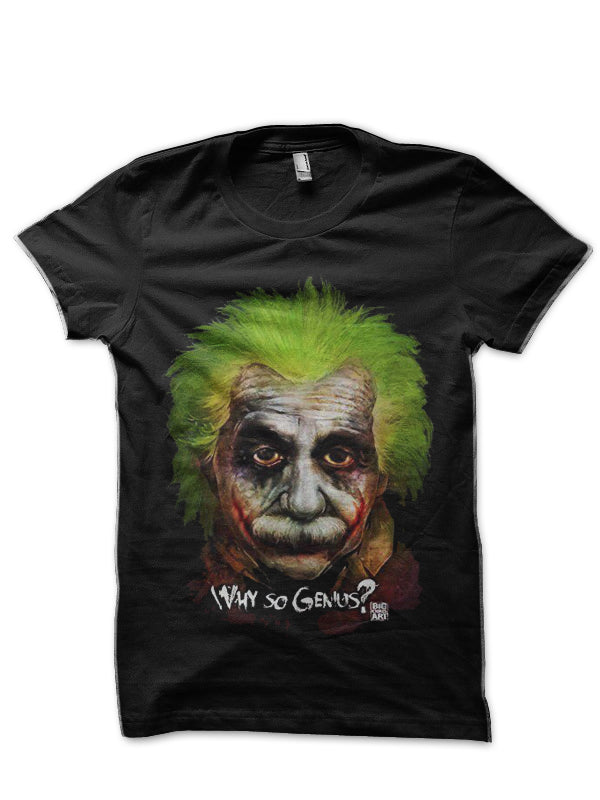 Albert Einstein Black T-Shirt Style004