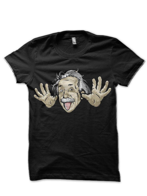 Albert Einstein Black T-Shirt