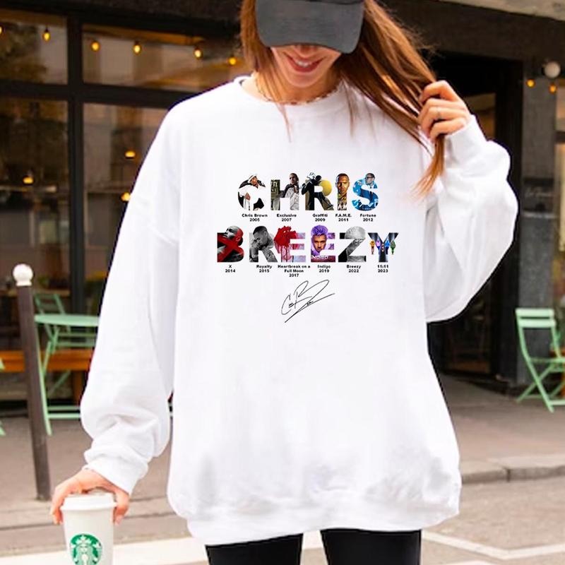 Album Chriis Broown Hiphop Unisex T-shirt, Breezy Sweatshirt, 11:11 Tour Hoodies