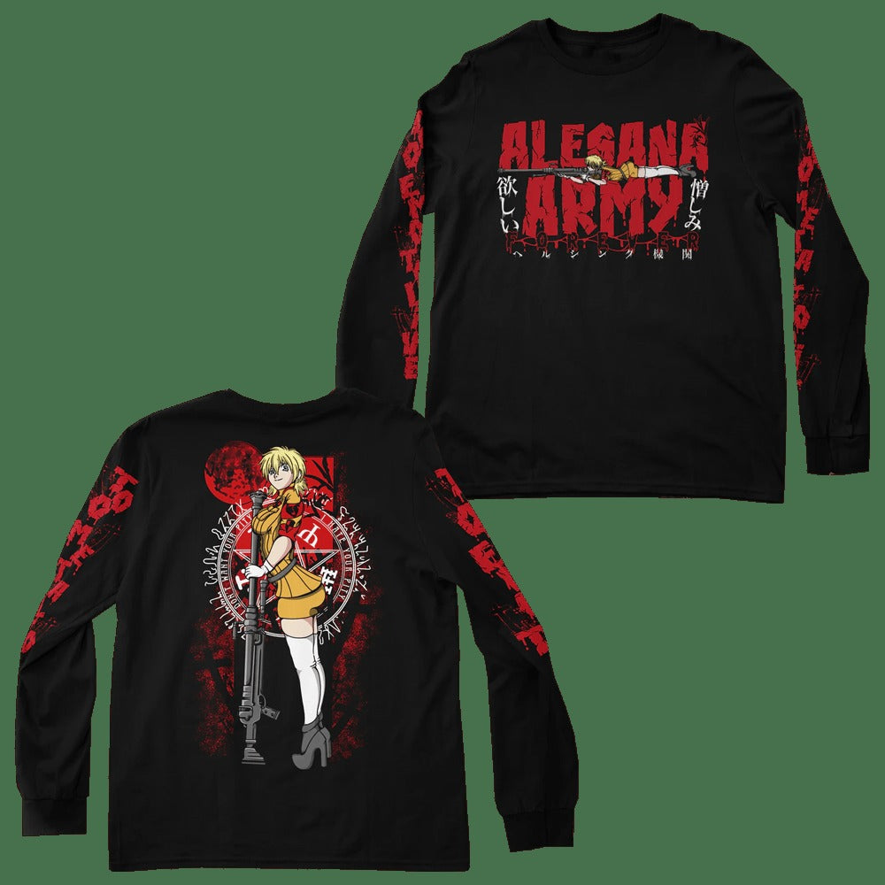Alesana Merch Alesana Army Long Sleeve T-Shirt Gifts For Music Fans