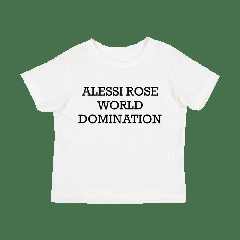 Alessi Rose Merch Alessi Rose World Domination Baby Tee Mothers Day Gift for Brother