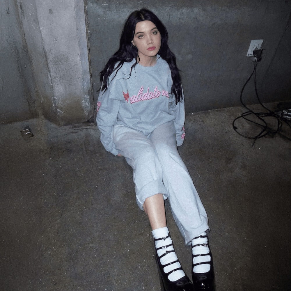 Alessi Rose Merch Validate Me Sweatshirt Gift Ideas For Girlfriend