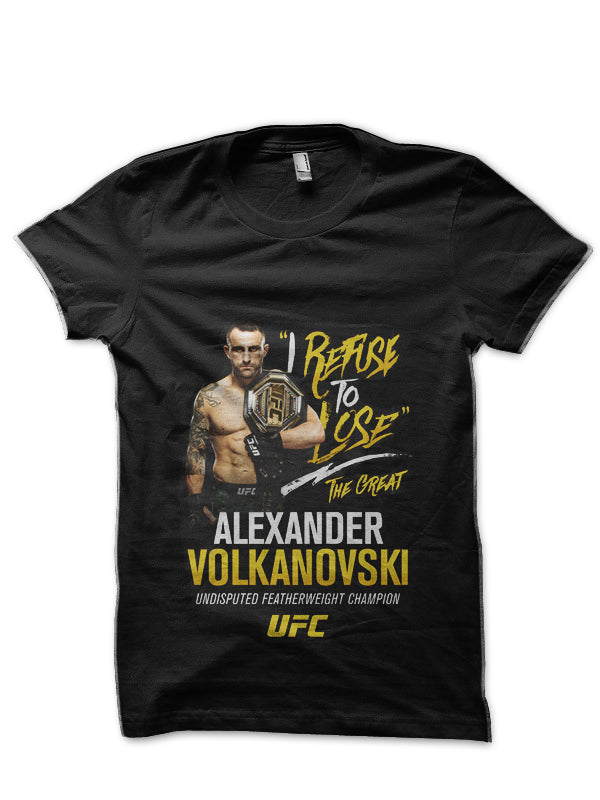 Alexander Volkanovski Black T-Shirt Style002