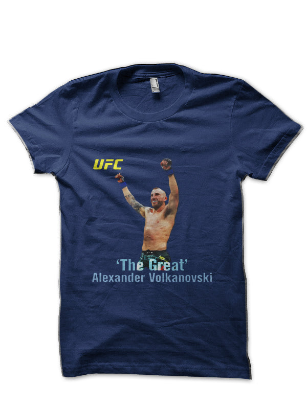 Alexander Volkanovski Navy Blue T-Shirt Style001