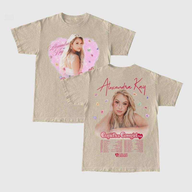 Alexandra Kay Heart T-shirt Cupid's a Cowgirl Sweatshirt Alexandra Kay Merch Cupid's a Cowgirl Tour 2025 Tee Gift For Fans Men Women