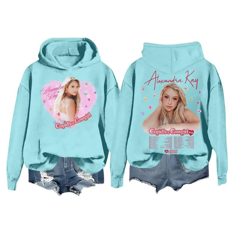 Alexandra Kay Heart T-shirt Cupid's a Cowgirl Sweatshirt Alexandra Kay Merch Cupid's a Cowgirl Tour 2025 Tee Gift For Fans Men Women