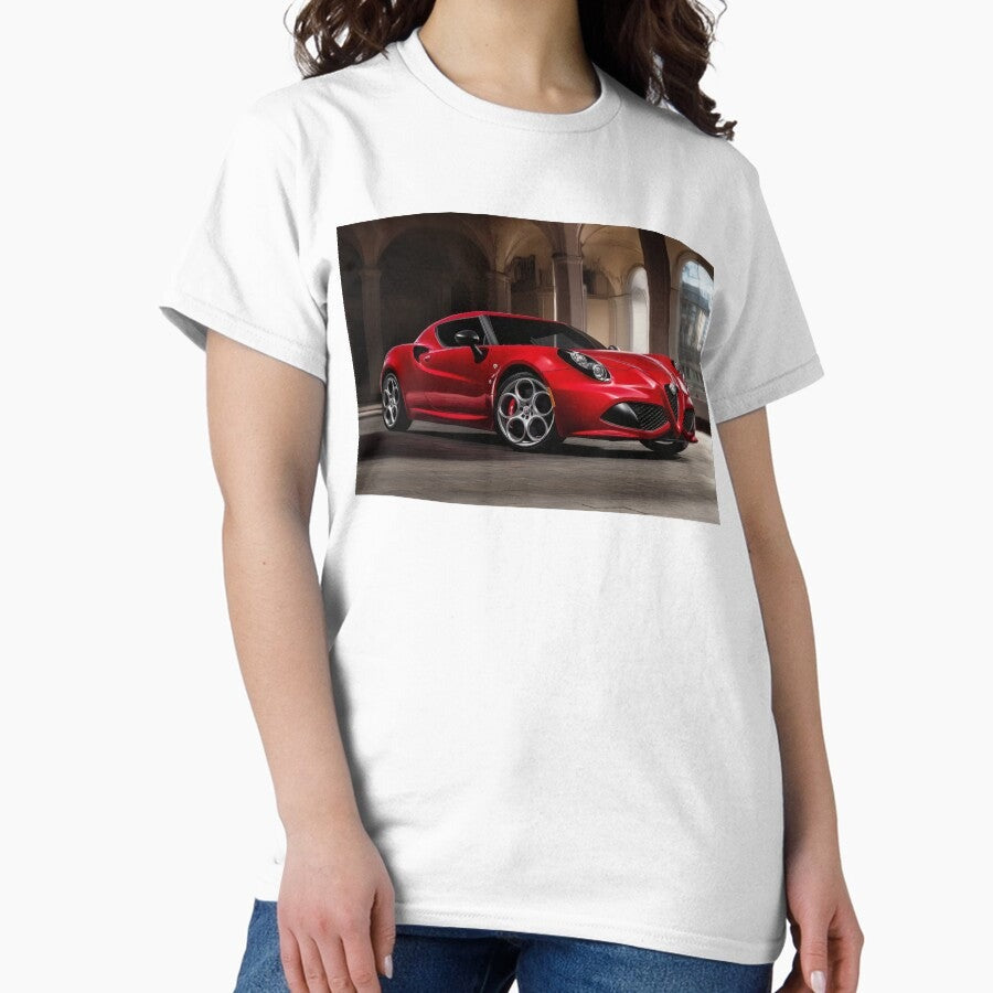 Alfa Romeo 4C Coupe Poster Red Italian Beauty Iv Classic T Shirt