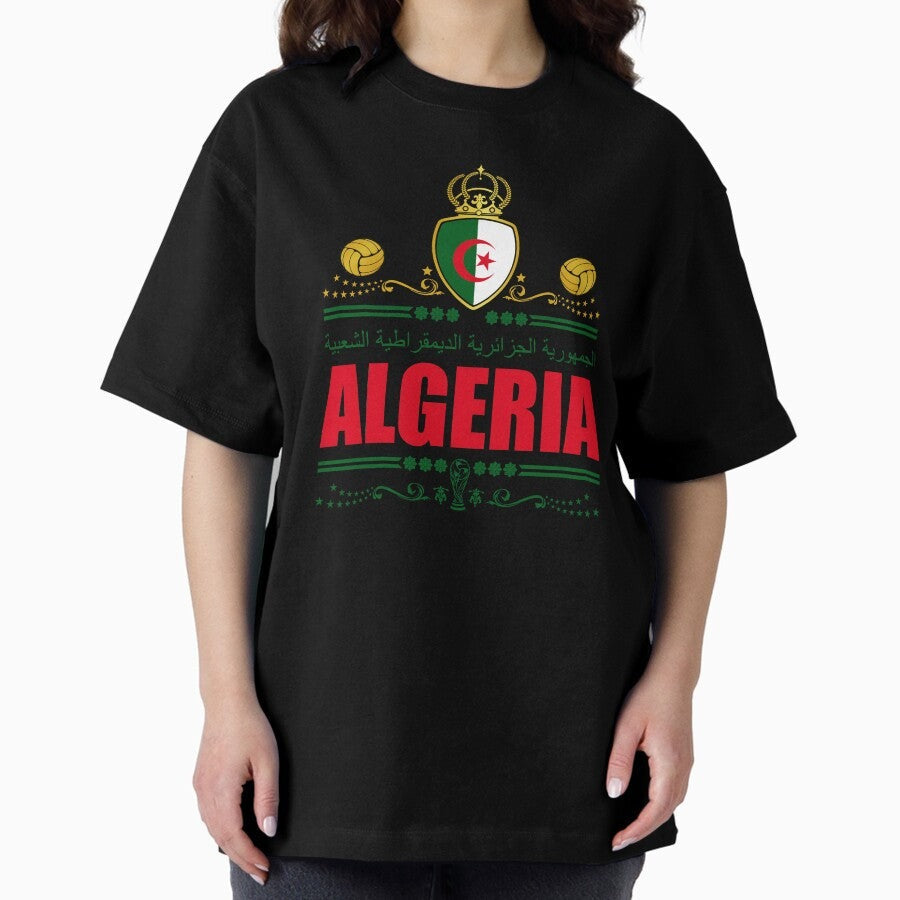 Algeria Football Algeria Soccer Oversized T-Shirt