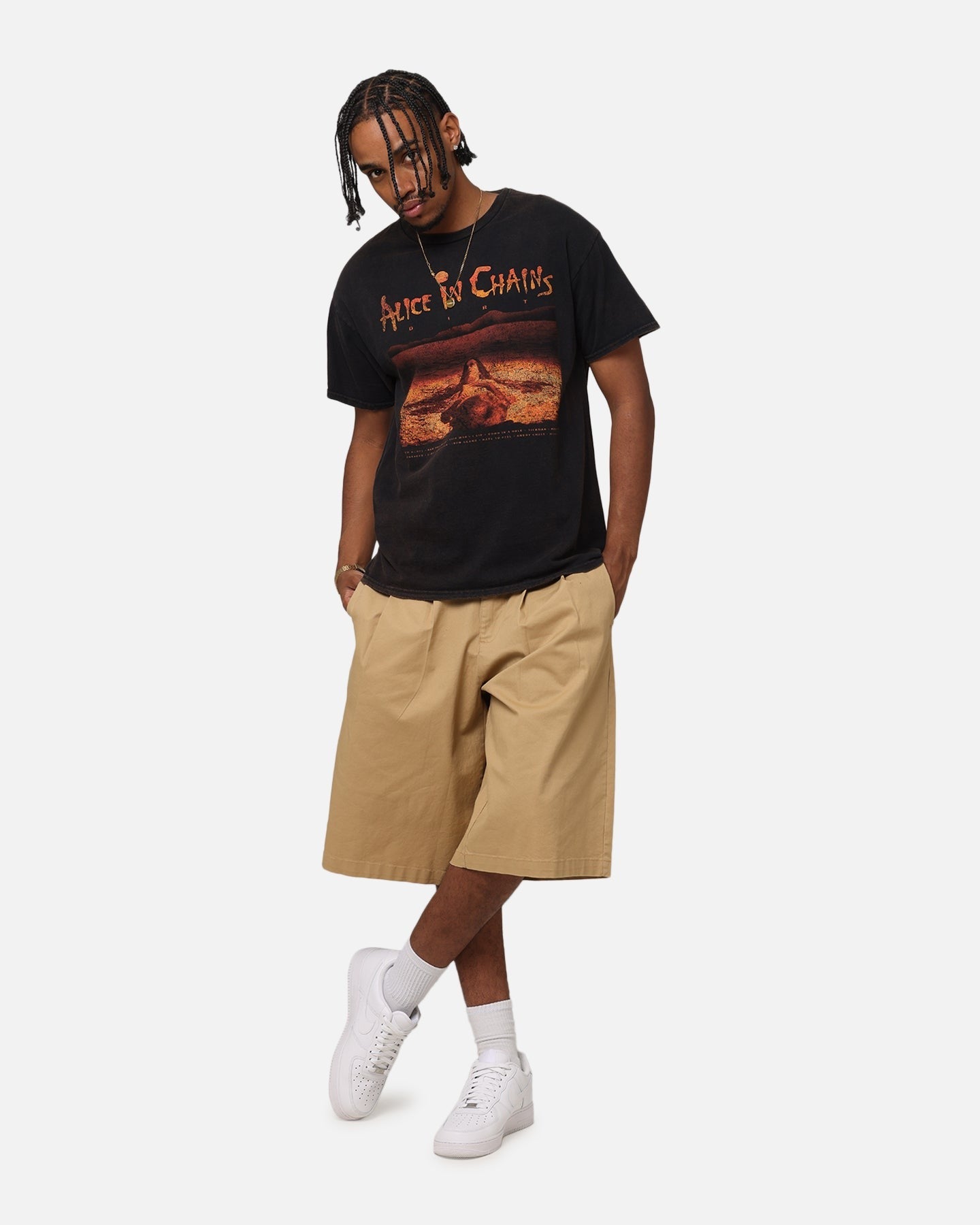 Alice In Chains Dirt Tracks Vintage T-Shirt Black Vintage