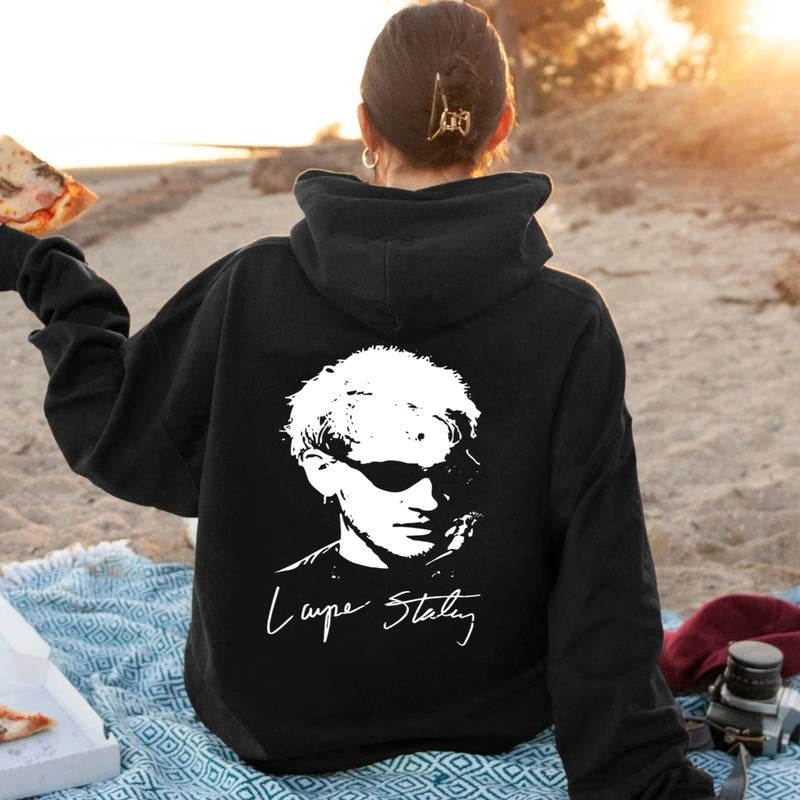 Alicee Inspired In Chainss, Staleyy Vintage Hoodie On Back, Grunge, Rock Band Merch, Unisex Sweater Pullover Tee