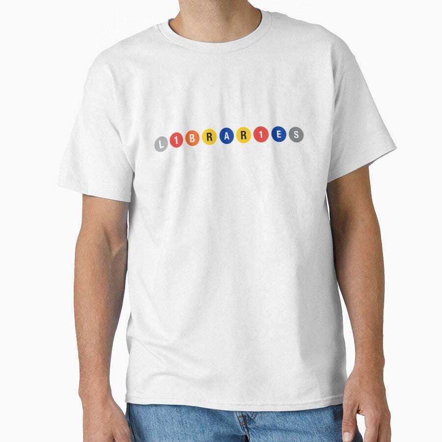 All Aboard The Library Train Classic T Shirt