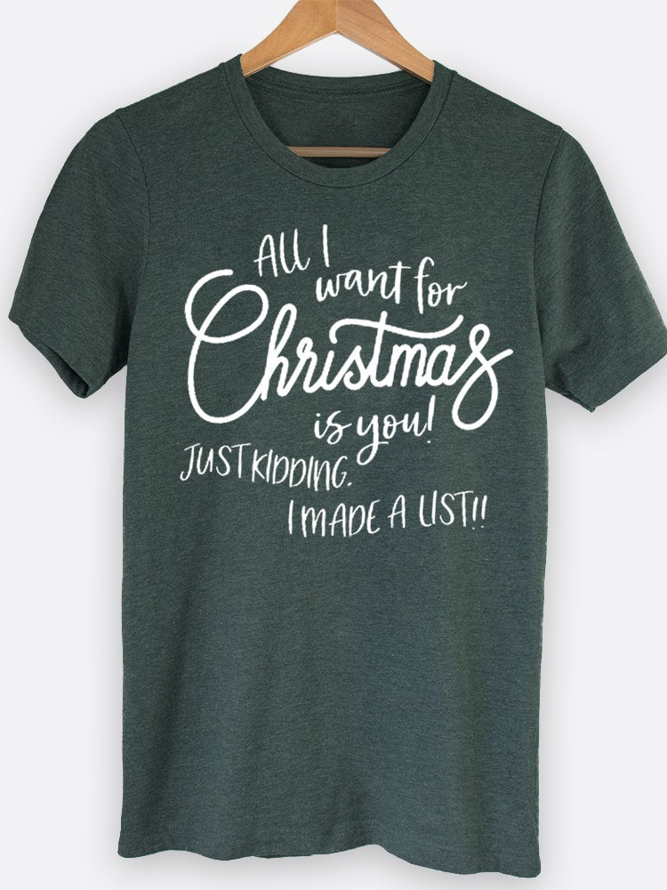 All I Want For Christmas Graphic Tee